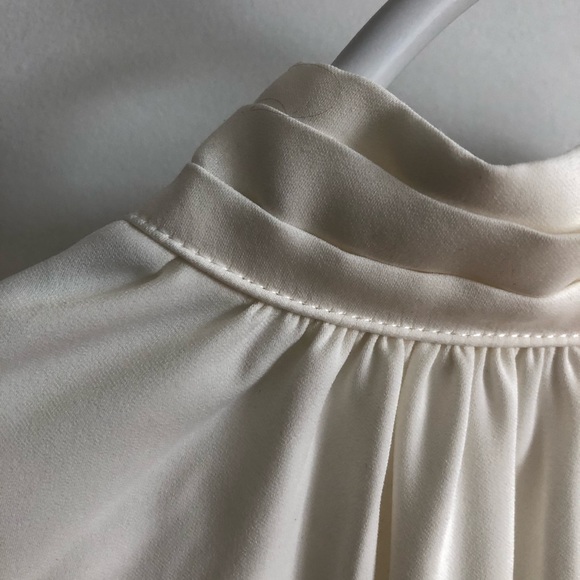 DYNAMITE mock neck open back blouse - Picture 6 of 12